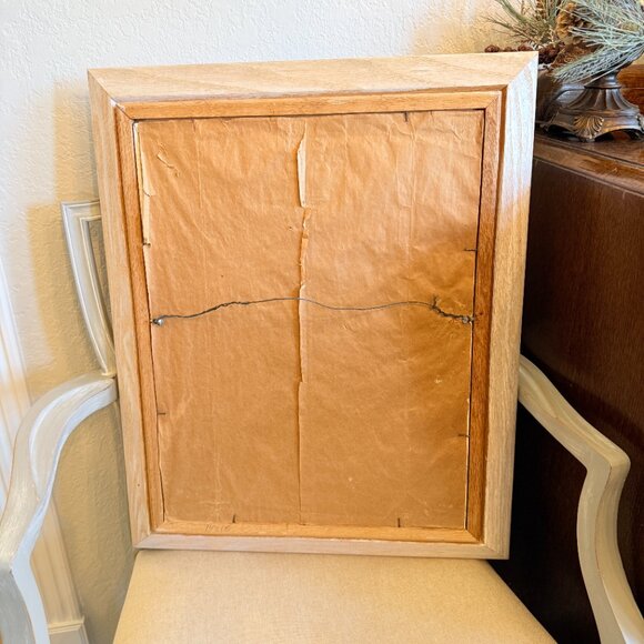 OOAK Vintage Large Chicken Oil Painting Signed by Artist - Picture 6 of 15